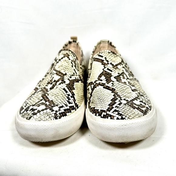 Tommy Bahama Faux Snakeskin Slip-On Sneakers Neutral Casualcore Size 10 Resort - Picture 4 of 12